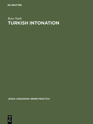cover image of Turkish Intonation